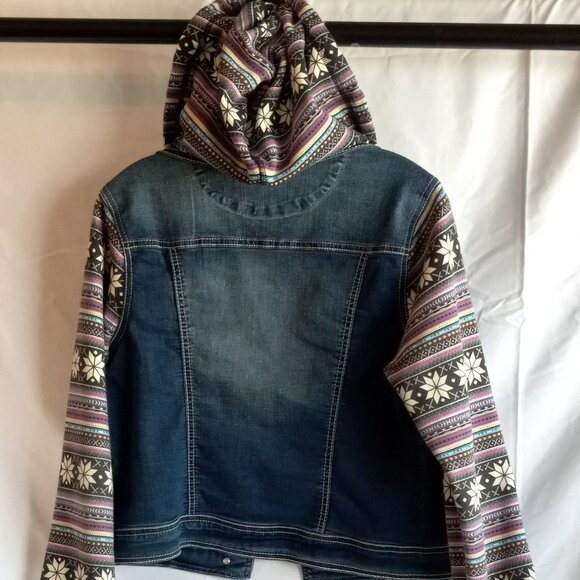 Blue jean and Cotton Hoodie - Picture 4 of 6